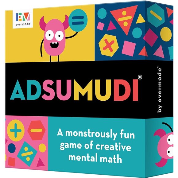 3/$55❤️ADSUMUDI Game Monstrously Fun Creative Mental Math Game Kids Ages 8-12 - Picture 1 of 13